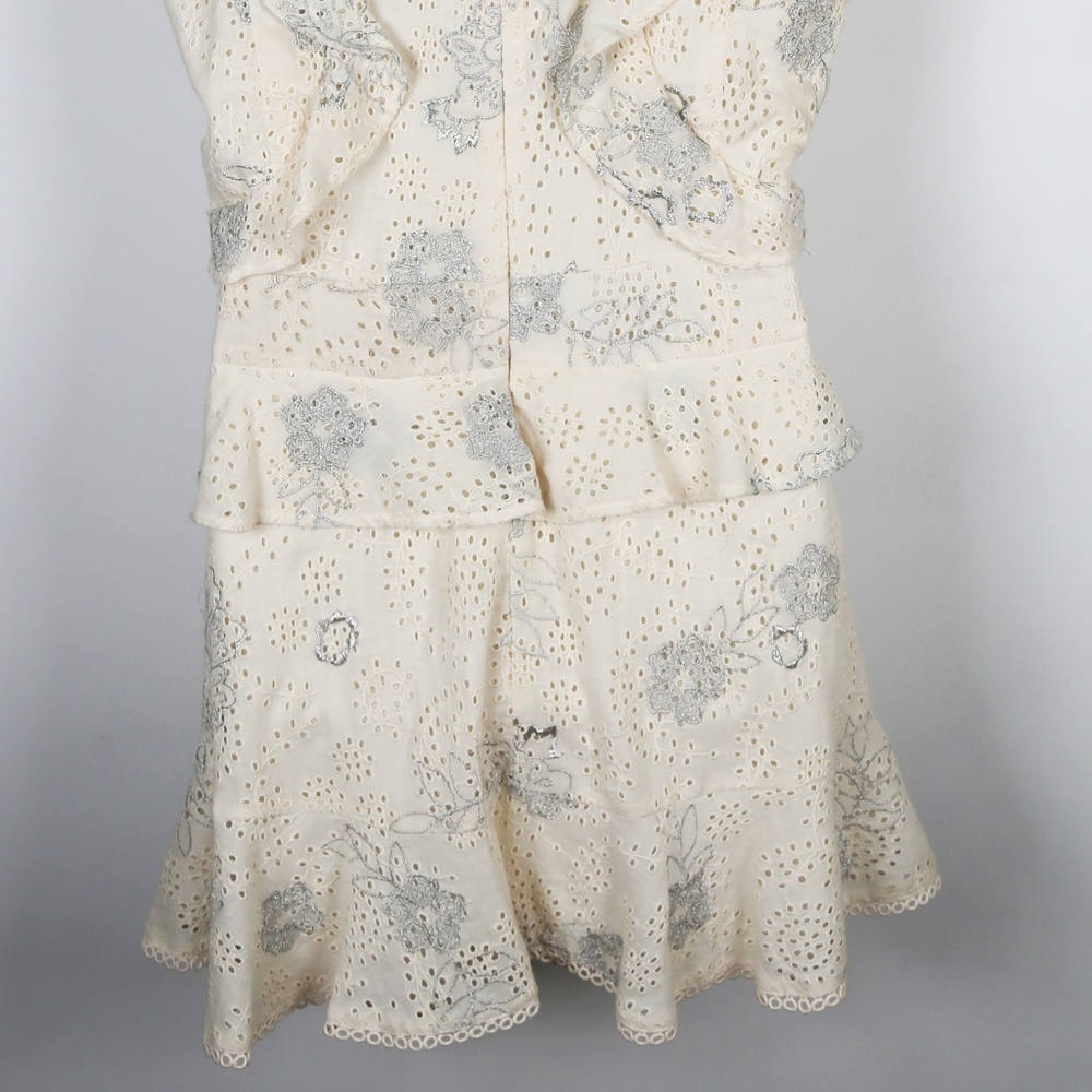 NWT Love Sam Ivory Eyelet Dress with Embroidery - Picture 7 of 8